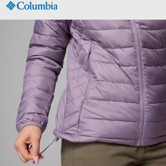 Columbia Women's Light Beige Hooded Packable Puffer Jacket - Picture 9 of 11